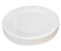 Bertie® Unwaxed Round Paper Plates 17.5cm 50pc - Default Image
