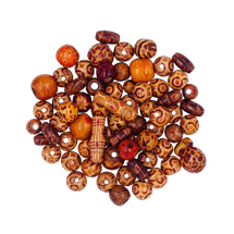 Printed Wood Bead Mix 250g - Default Image