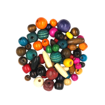 Wood Beads Assorted 150g - Default Image