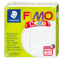 Staedtler® FIMO Kids Oven Bake Clay Glitter White 42g - Default Image