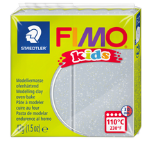Staedtler® FIMO Kids Oven Bake Clay Glitter Silver 42g - Default Image