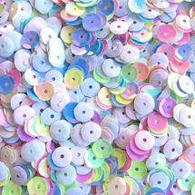 Sequin Pack Asst Sizes Pastel 35g 