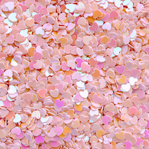 Sequins Scatter Hearts Pink 20g