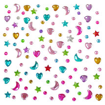 Rhinestone Sticker Pack Asst pack 2 10sht