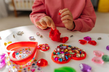 Rhinestone Hearts Sticker Pack Asst 10sht - Second Image