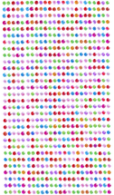 Rhinestone Mini Dots Sticker Pack Asst 10sht
