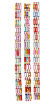 Rhinestone Oblong Stickers Asst 10sht