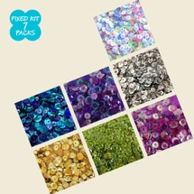 Sequin Pack Assorted Sizes - Fixed Kit of 7
