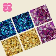 Sequin Pack Assorted Sizes - Custom Kit of 6