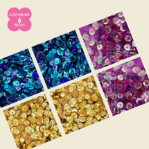 Sequin Pack Assorted Sizes - Custom Kit of 6