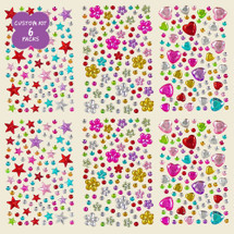 Rhinestone Sticker Packs - Custom Kit of 6