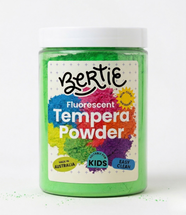 Bertie® Tempera Paint Powder Fluorescent Green 300g