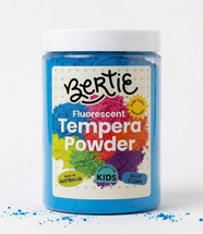 Bertie® Tempera Paint Powder Fluorescent Blue 300g