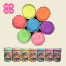 Bertie® Fluroescent Tempera Paint Powder - Fixed Kit of 7