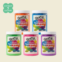 Bertie® Fluroescent Tempera Paint Powder - Custom Kit of 5