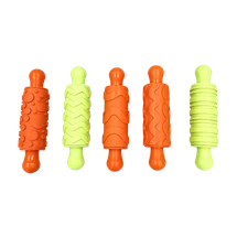 Bertie® Patterned Plastic Rolling Pins Asst 17.5cm 5pc - Default Image