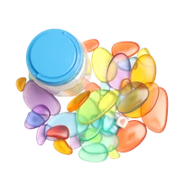 Bertie® Play And Sorting Pebbles Translucent 36pc - Default Image