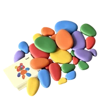 Bertie® Play And Sorting Pebbles Set Asst 36pc - Default Image