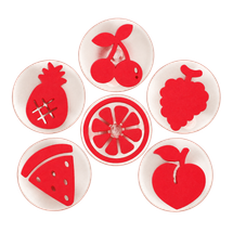 Bertie®Jumbo Easy Grip Stamps Fruit 6pc - Product Image 2