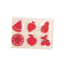 Bertie®Jumbo Easy Grip Stamps Fruit 6pc - Default Image