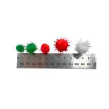 Pom Poms Assorted Christmas 500pc - Product Image 2