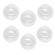 Fillable Christmas Ornaments 8cm 10pc - Default Image