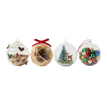 Fillable Christmas Ornaments 8cm 10pc - Product Image 2