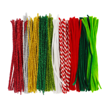 Christmas Chenille Sticks Asst 250pc - Default Image