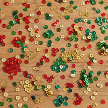 Sequin Pack 6mm Asst 21g - Second Image