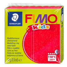 Staedtler® FIMO® Kids Oven Bake Clay Glitter Red 42g - Default Image