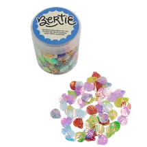 Bertie® Glitter Sequin Shells Assorted Colours 50g