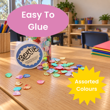 Bertie® Glitter Sequin Shells Assorted Colours 50g - Second Image