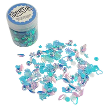 Bertie® Glitter Sequins Assorted Shapes Blue 50g