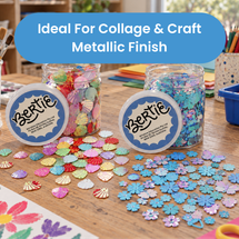 Bertie® Glitter Sequins Assorted Shapes Blue 50g - Second Image