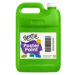 Bertie® Washable Poster Paint Lime 5L - Default Image