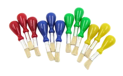 Bertie® Stubby Handle Paint Brushes 12pc - Default Image