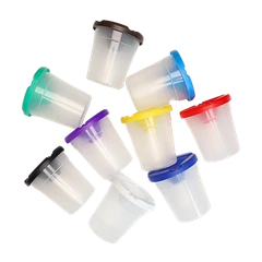 Bertie® Clear Non Spill Paint Pot Set 10pc - Default Image