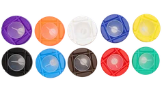 Bertie® Clear Non Spill Paint Pot Set 10pc - Product Image 2