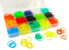Bertie® Loom Bands Small Pack My Country 15 Colours 630pc - Second Image