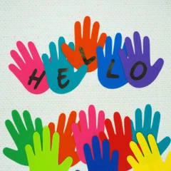 Acrylic Felt Hands Assorted Brights 60pc - Product Image 2