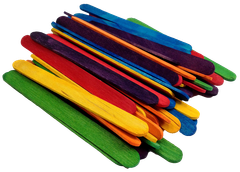 Wooden Craft Sticks Small Assorted Colours 1000pc - Default Image