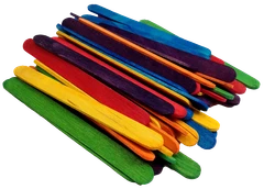 Wooden Craft Sticks Small Assorted Colours 1000pc - Default Image