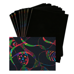 Bertie® Scratch Art Paper 18.5 x 25.3cm 25pc - Default Image
