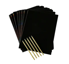 Bertie® Scratch Art Paper 18.5 x 25.3cm 25pc - Product Image 2