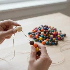 Wood Beads Assorted 150g - Product Image 2