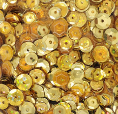 Sequin Pack Asst Sizes Gold 35g 