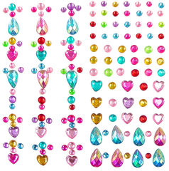 Rhinestone Sticker Pack Asst Pack 1 10sht