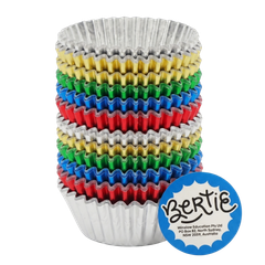 Bertie® Patty Pans Mini Foil Asst 2.7cm 100pc - Default Image