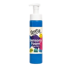 Bertie® Washable Sensory Foam Finger Paint Blue 200mL - Default Image