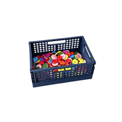 Bertie® Folding Storage Basket A5 30 x 20 x 12cm 1pc - Product Image 2